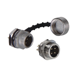 通用規格圓形連接器  防水型  螺紋連接式·面板安裝公插座（連接器  ZIX64